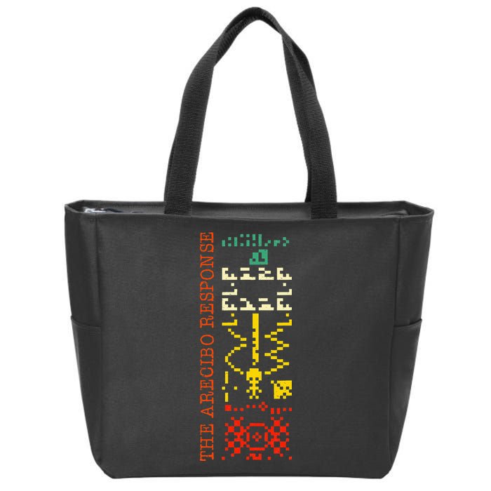 The Arecibo Response Chilbolton Crop Circle Alien Reply Zip Tote Bag