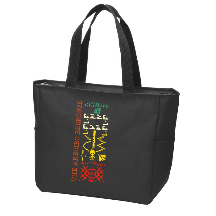 The Arecibo Response Chilbolton Crop Circle Alien Reply Zip Tote Bag