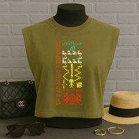 The Arecibo Response Chilbolton Crop Circle Alien Reply Garment-Dyed Women's Muscle Tee