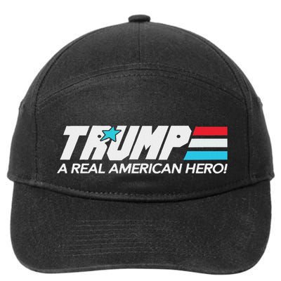 Trump A Real American Hero 7-Panel Snapback Hat