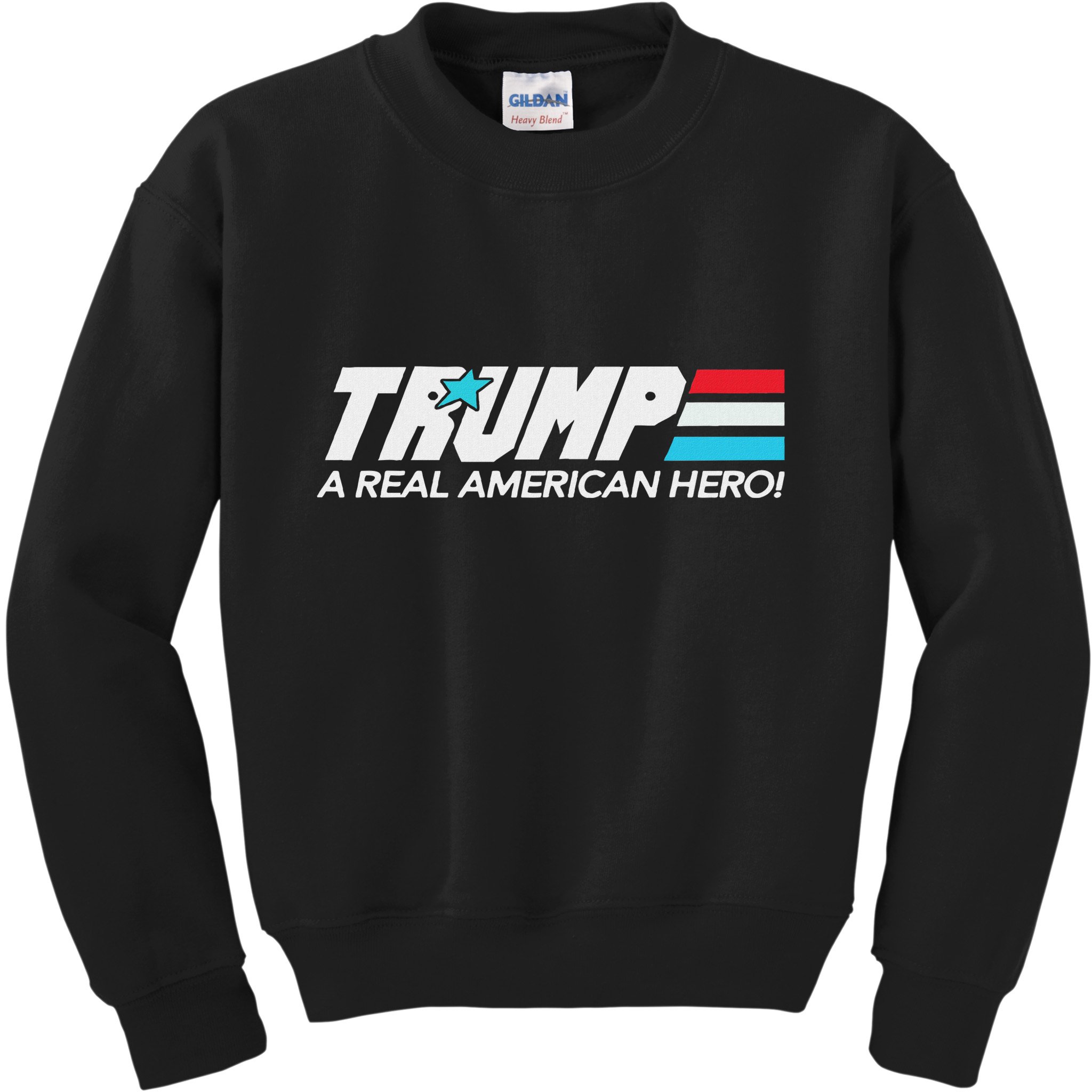 Trump A Real American Hero Kids Sweatshirt