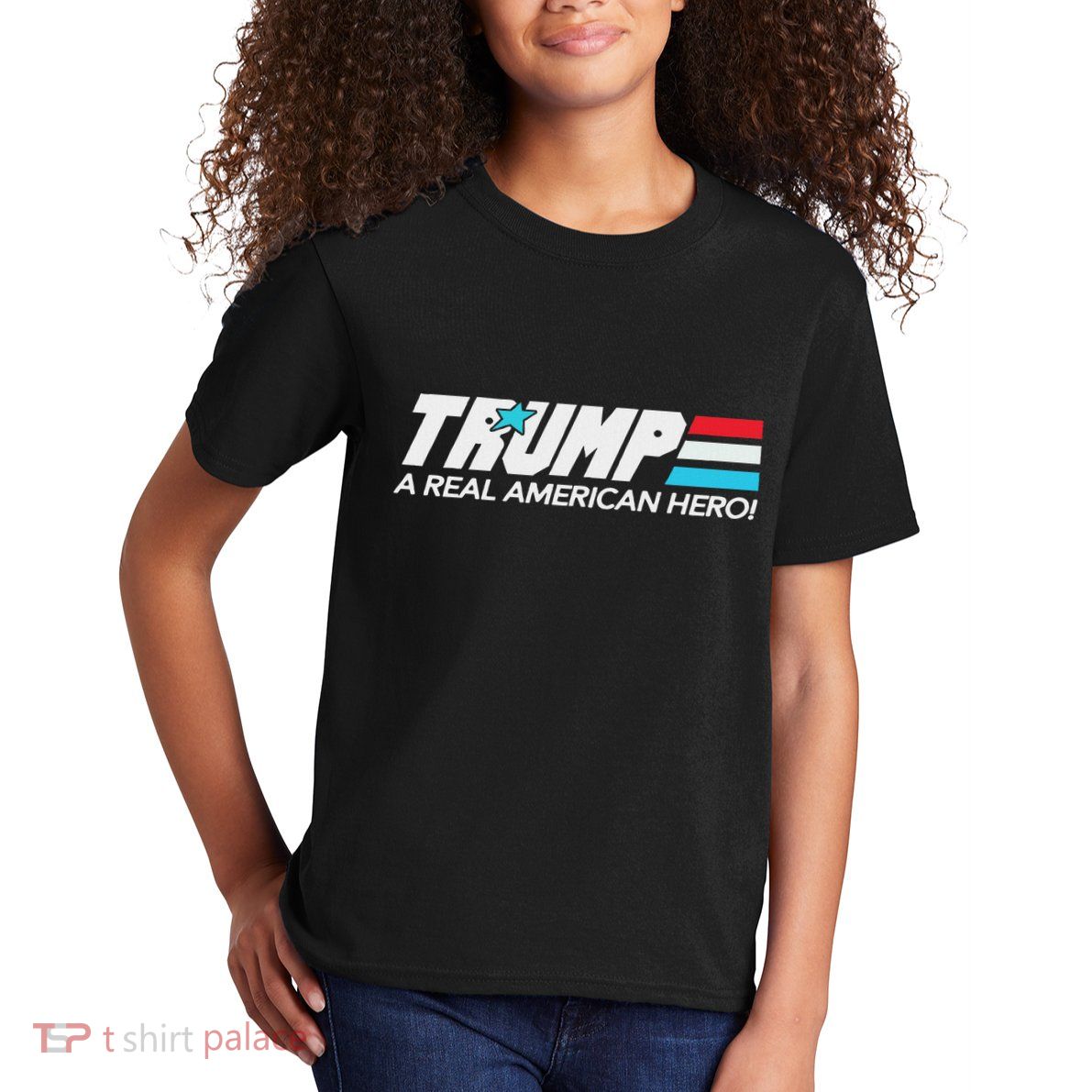 Trump A Real American Hero Kids T-Shirt