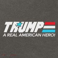 Trump A Real American Hero Cotton Canvas Backpack