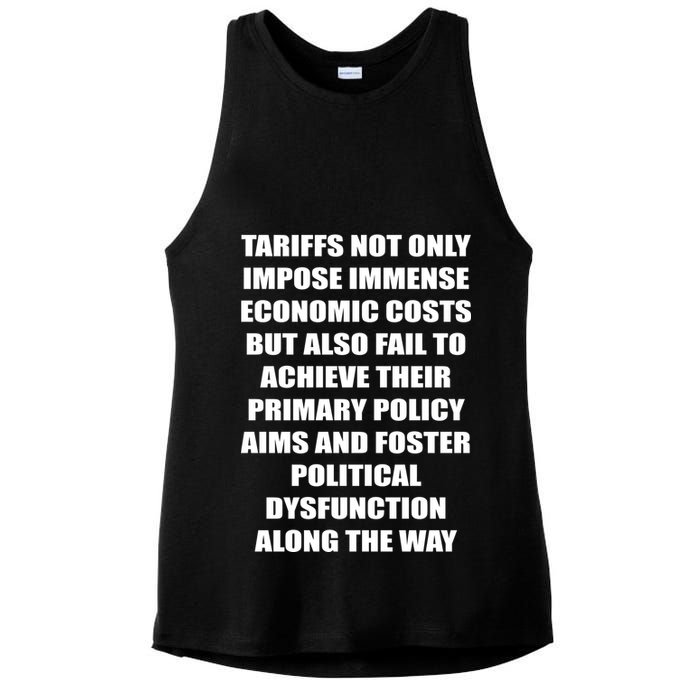 Tariffs Foster Political Dysfunction Ladies PosiCharge Tri-Blend Wicking Tank