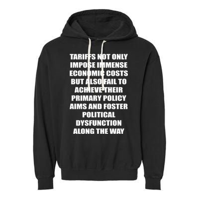 Tariffs Foster Political Dysfunction Garment-Dyed Fleece Hoodie