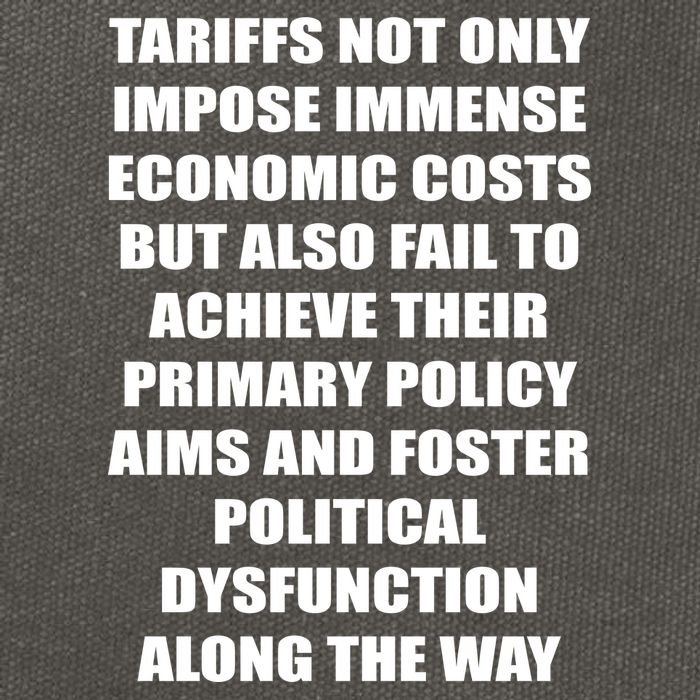 Tariffs Foster Political Dysfunction Cotton Canvas Backpack