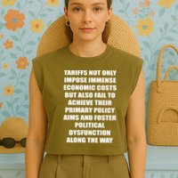 Tariffs Foster Political Dysfunction Garment-Dyed Women's Muscle Tee