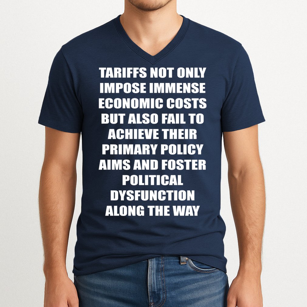 Tariffs Foster Political Dysfunction V-Neck T-Shirt