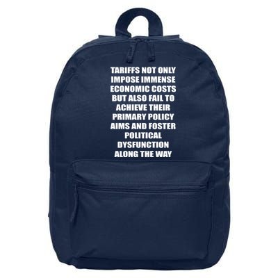 Tariffs Foster Political Dysfunction 16 in Basic Backpack