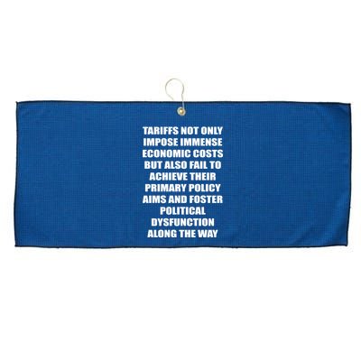Tariffs Foster Political Dysfunction Large Microfiber Waffle Golf Towel