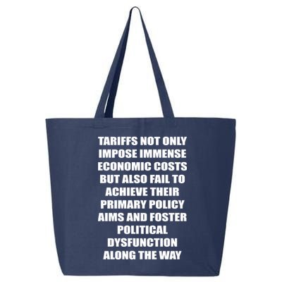 Tariffs Foster Political Dysfunction 25L Jumbo Tote