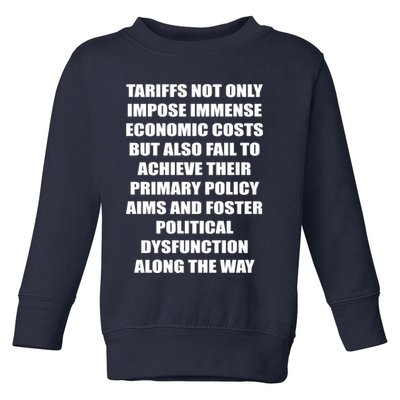 Tariffs Foster Political Dysfunction Toddler Sweatshirt