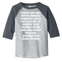 Tariffs Foster Political Dysfunction Toddler Fine Jersey T-Shirt