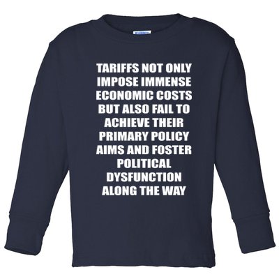 Tariffs Foster Political Dysfunction Toddler Long Sleeve Shirt