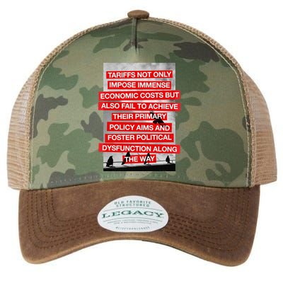Tariffs Foster Political Dysfunction Trump  Legacy Tie Dye Trucker Hat