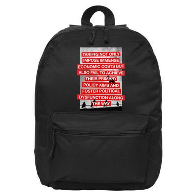 Tariffs Foster Political Dysfunction Trump  16 in Basic Backpack