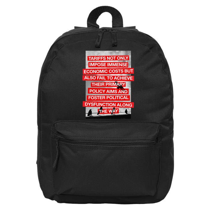 Tariffs Foster Political Dysfunction Trump  16 in Basic Backpack