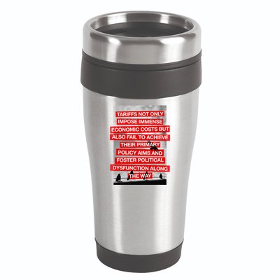 Tariffs Foster Political Dysfunction Trump  16oz Travel Tumbler
