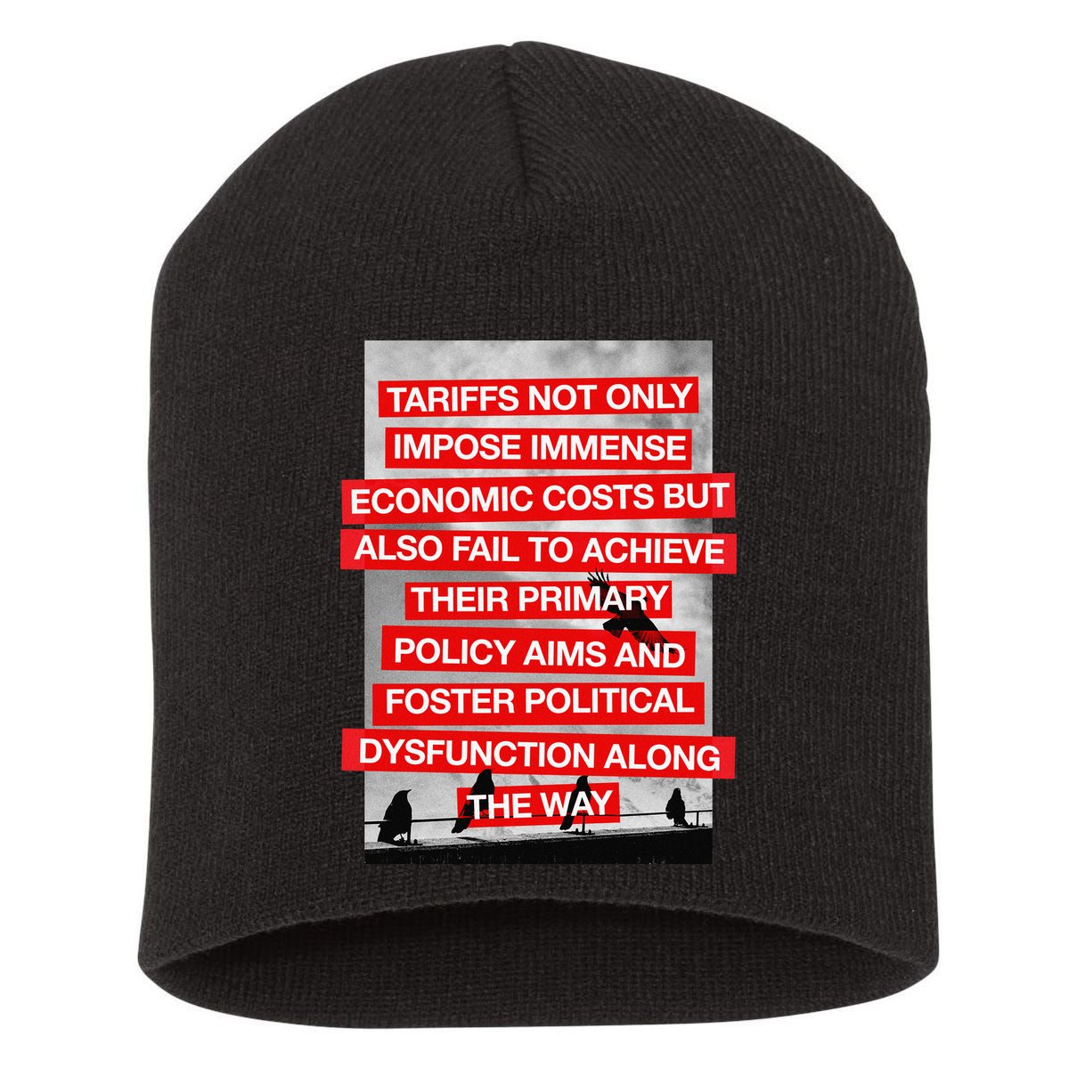 Tariffs Foster Political Dysfunction Trump  Short Acrylic Beanie