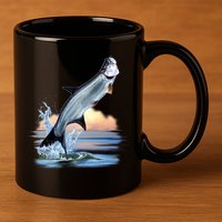 Tarpon Leap 11oz C Handle Ceramic Mug