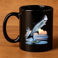 Tarpon Leap 11oz C Handle Ceramic Mug