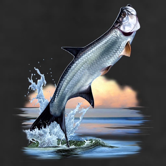 Tarpon Leap 11oz C Handle Ceramic Mug