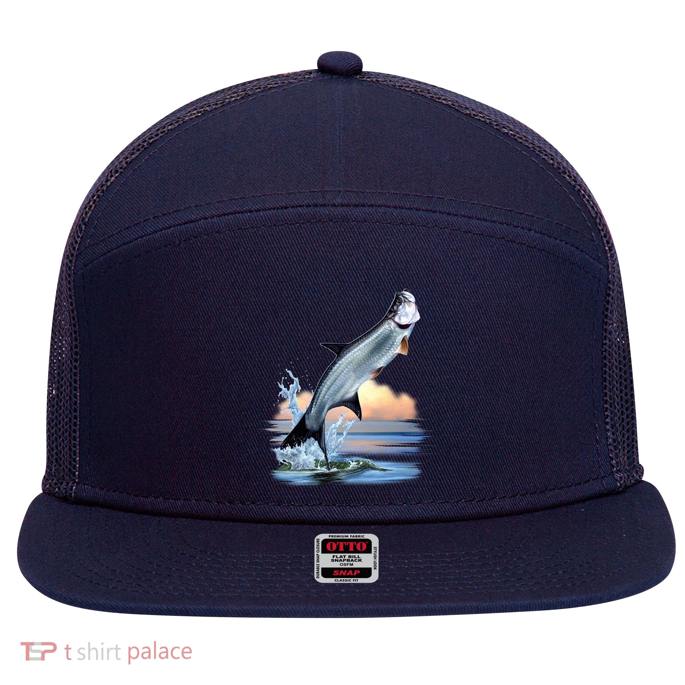Tarpon Leap 7 Panel Mesh Trucker Snapback Hat