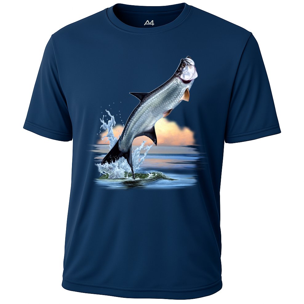 Tarpon Leap Cooling Performance Crew T-Shirt