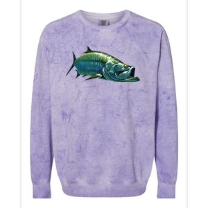 Tarpon Swimming Colorblast Crewneck Sweatshirt