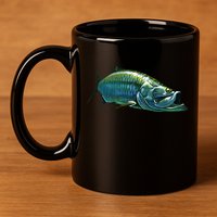 Tarpon Swimming 11oz C Handle Ceramic Mug