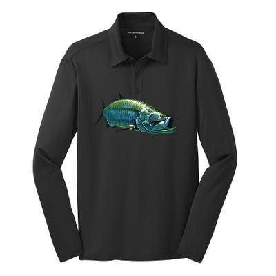 Tarpon Swimming Silk Touch Performance Long Sleeve Polo