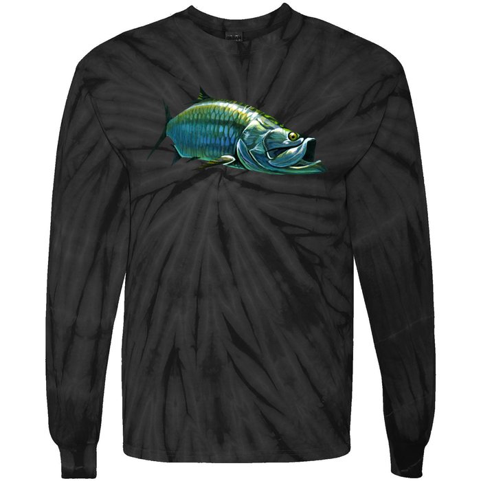 Tarpon Swimming Tie-Dye Long Sleeve Shirt