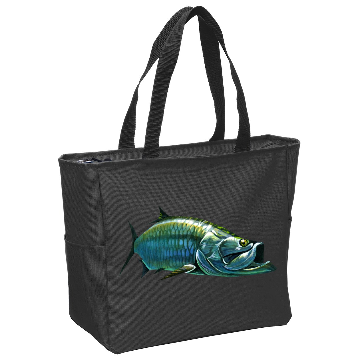 Tarpon Swimming Zip Tote Bag
