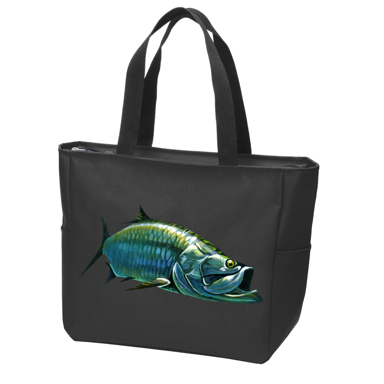 Tarpon Swimming Zip Tote Bag