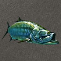Tarpon Swimming Cotton Canvas Backpack