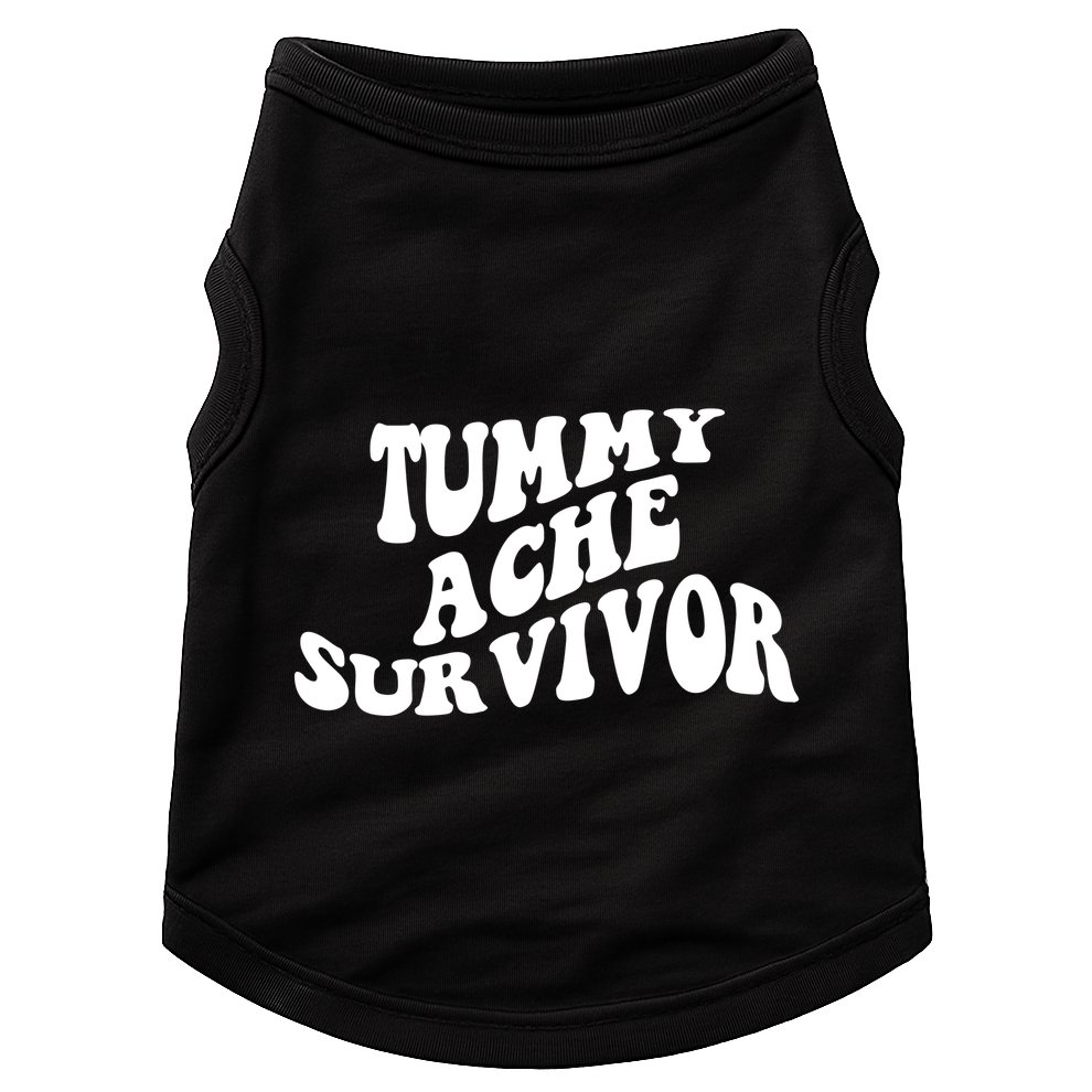 Tummy Ache Survivor Retro Doggie Tank