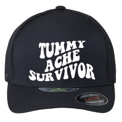 Tummy Ache Survivor Retro Flexfit Unipanel Trucker Cap