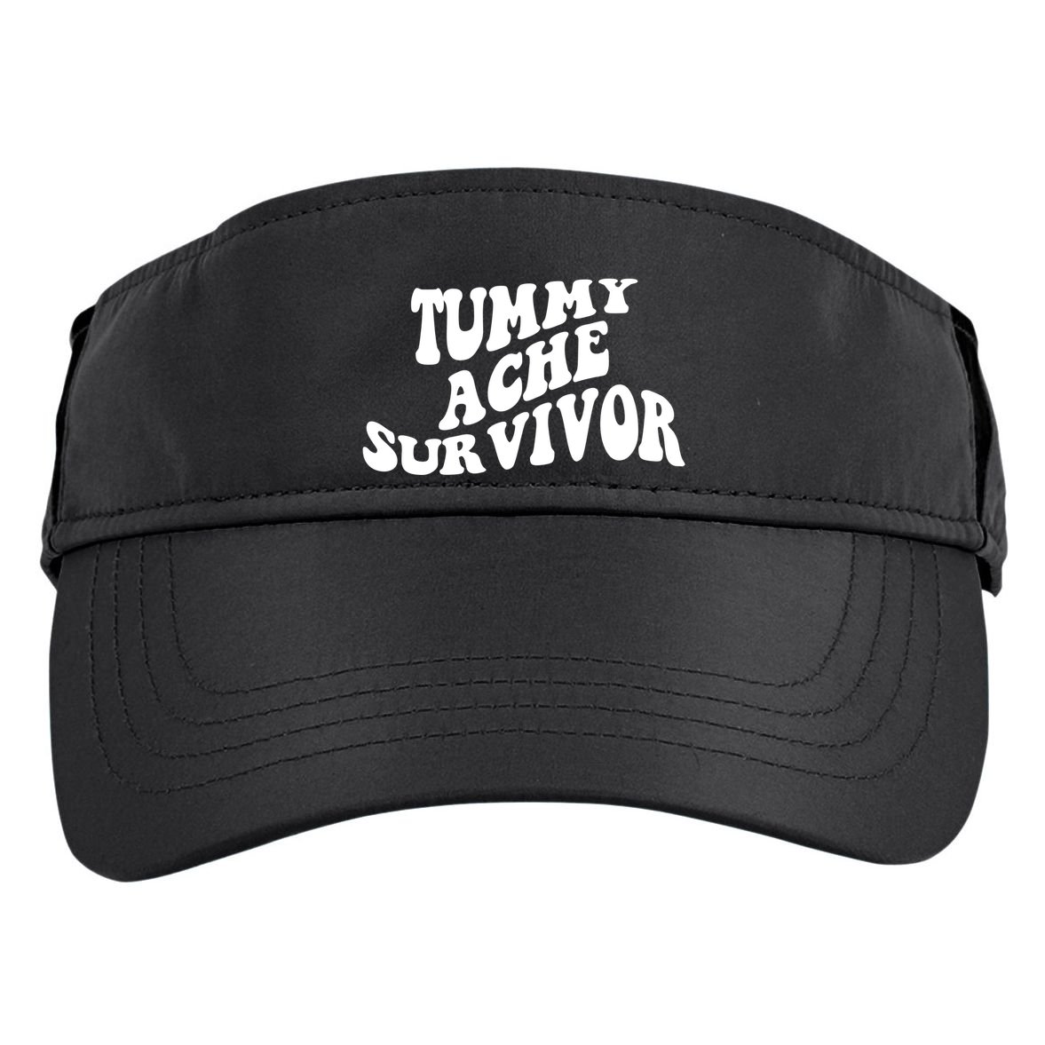 Tummy Ache Survivor Retro Adult Drive Performance Visor