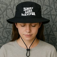 Tummy Ache Survivor Retro Bucket Hat