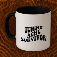 Tummy Ache Survivor Retro Mug