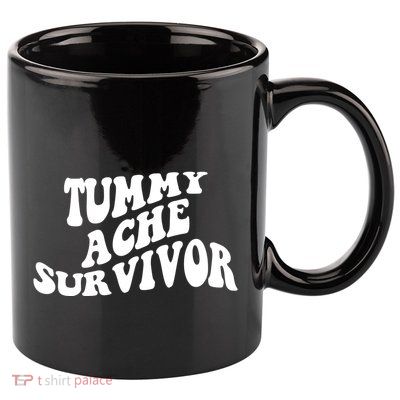 Tummy Ache Survivor Retro 11oz C Handle Ceramic Mug