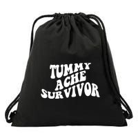 Tummy Ache Survivor Retro Drawstring Bag