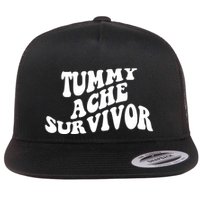Tummy Ache Survivor Retro Flat Bill Trucker Hat