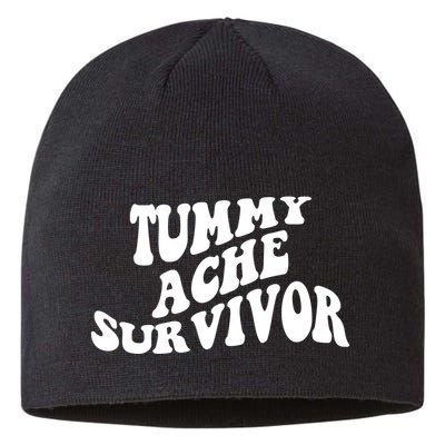 Tummy Ache Survivor Retro Sustainable Beanie