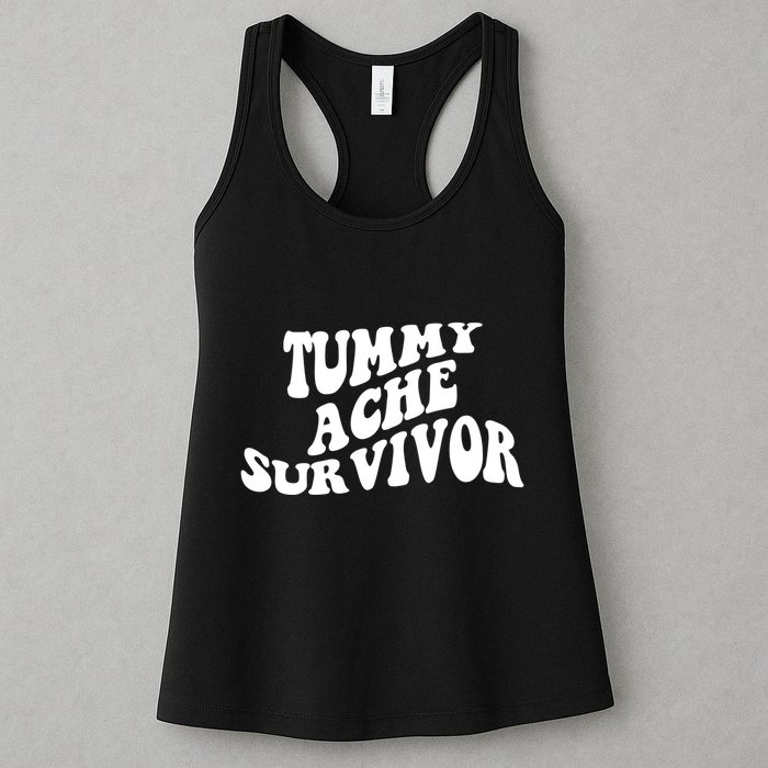 Tummy Ache Survivor Retro Womens Tank Top