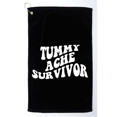 Tummy Ache Survivor Retro Golf Towel