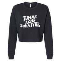 Tummy Ache Survivor Retro Cropped Pullover Crew
