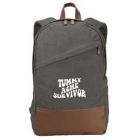 Tummy Ache Survivor Retro Cotton Canvas Backpack
