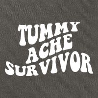 Tummy Ache Survivor Retro Cotton Canvas Backpack