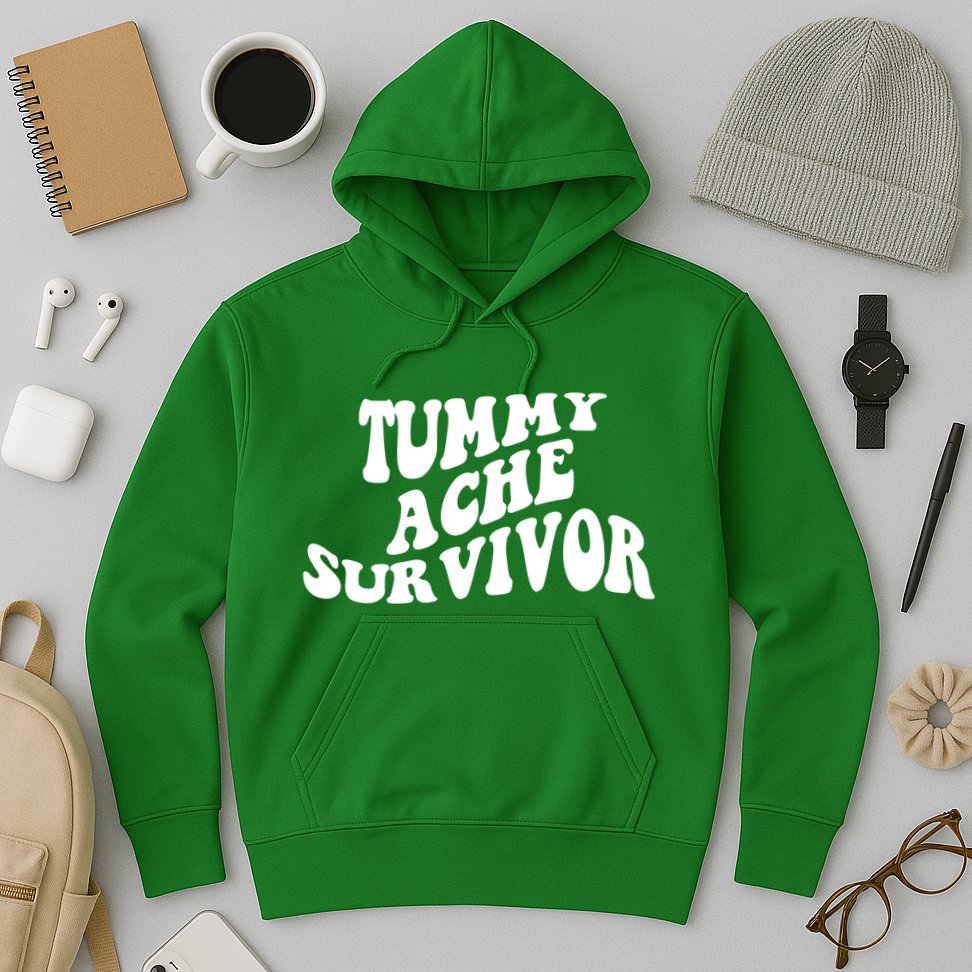 Tummy Ache Survivor Retro Hoodie